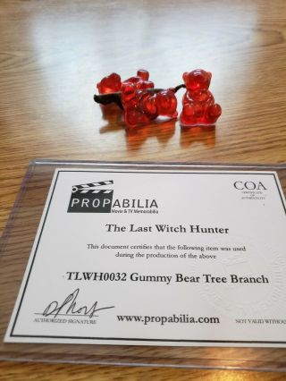 The Last Witch Hunter Prop Gummy Bear Tree Branch W/coa