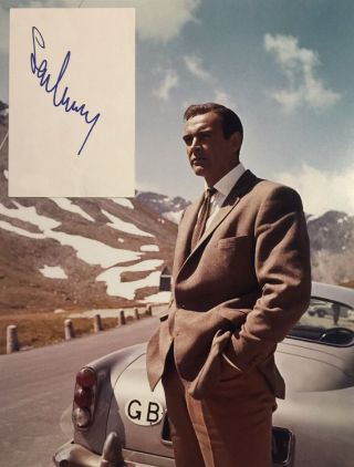 Sean Connery Signed Paper Jsa “007”
