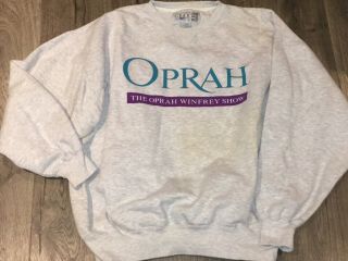 Vintage Oprah Winfrey Show Sweatshirt - X Large Gray 90 