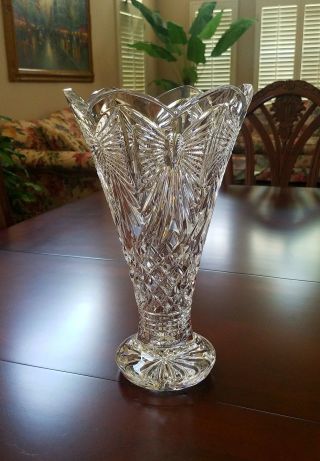 Waterford Crystal Celebration Vase 12 " Tall Designers Gallery Perfect