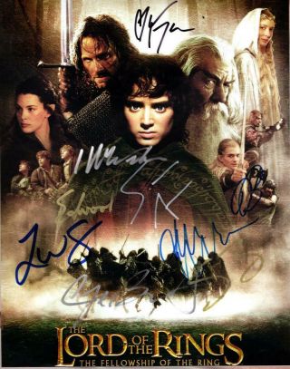 Lord Of The Rings Cast Wood Bloom Tyler,  6 Autographed 11x14 Signed Photo,