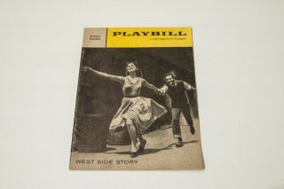 Rare 1960 West Side Story Broadway Playbill Carol Lawrence Larry Kurt