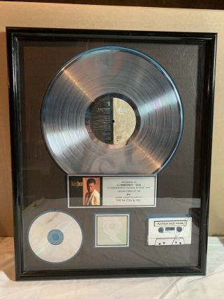 Babyface For The Cool In You Platinum Lp Cd Cassette Framed Award Riaa