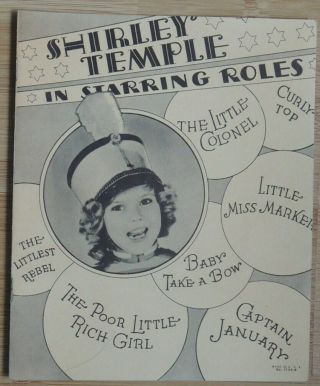 Shirley Temple: Five Books About Me.  Akron,  Saalfield 1936