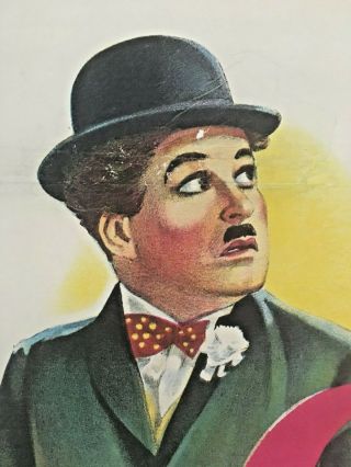 CITY LIGHTS (1931) Charlie Chaplin Linen - Backed 1 - Sht Poster Silent Film Comedy 2