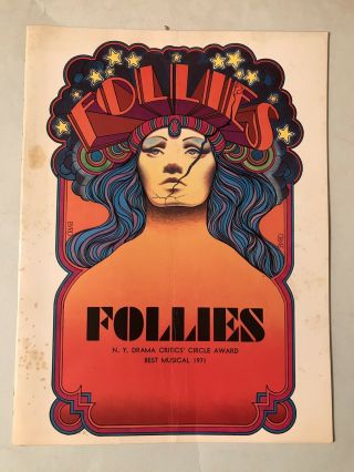 Yvonne De Carlo " Follies " Souvenir Program 1971 Broadway Sondheim