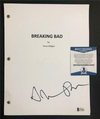 Aaron Paul Autograph Jesse Pinkman Signed Breaking Bad Script Beckett Bas
