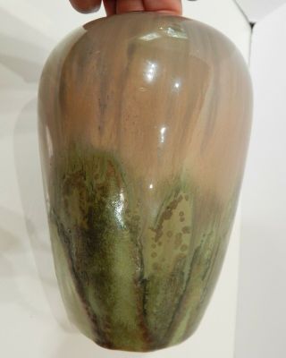 Fulper Art Pottery Vase Lavender & Green Gorgeous Glaze