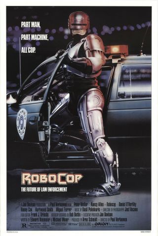 Robocop 1987 27x41 Orig Movie Poster Fff - 12034 Rolled Near,  Very Fine