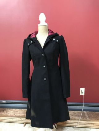 Hot Topic American Horror Story Coven Black Coat Robe Witch Goth Xl,  Runs Small
