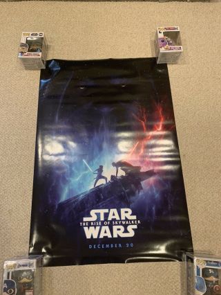 Star Wars: The Rise Of Skywalker 27x40 D/s Movie Posters In Hand