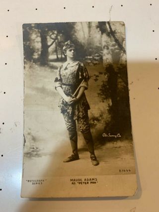 Maude Adams As Peter Pan Post Card Rotograph Series