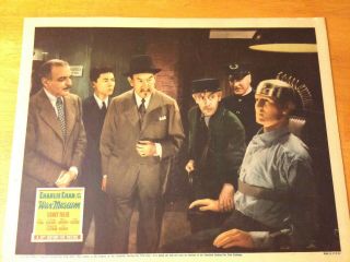 1940 Charlie Chan At The Wax Museum Lobby Card Sidney Toler
