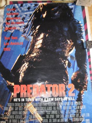 Predator 2,  Movie One Sheet,  Danny Glover,  Gary Busey,  1990