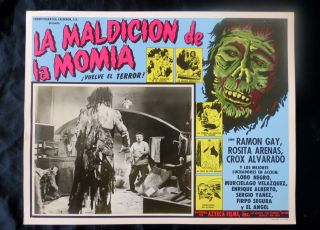 La Maldicion De La Momia Classic Vintage Mummy Lobby Card Photo 1957