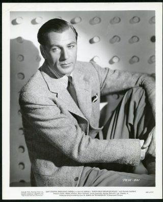 Gary Cooper Vintage 1940 Paramount Portrait Photo