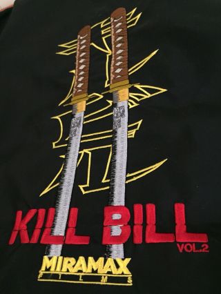 Kill Bill Vol 2 Miramax Film Movie Jacket Promo Crew Cast Pulp Ficition Tarantin