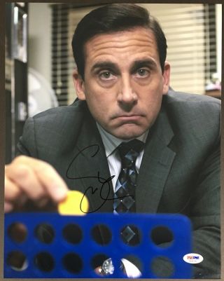 Steve Carell Signed 11x14 Photo Autograph Psa Dna The Office Ae82720