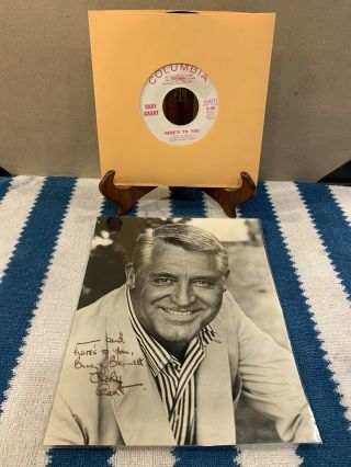 Cary Grant Signed Autograph Photo 1967