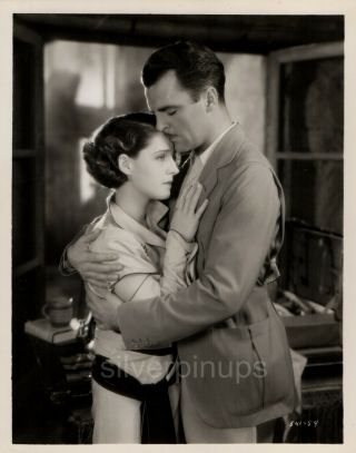 Orig 1931 Norma Shearer - Neil Hamilton Pre - Code Embrace.  " Strangers May Kiss "