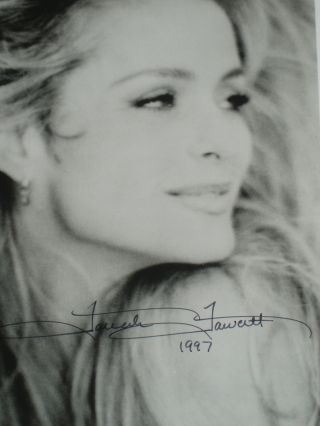 Vintage Farrah Fawcett Hand Signed Autographed 8x10 Black And White Photo