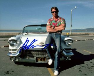 Arnold Schwarzenegger Signed Autographed 11x14 Cadillac Photo