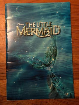 The Little Mermaid 2007 Disney Souvenir Program W/ Lenticular Cover,  Cast Insert