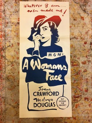 Vintage Joan Crawford Poster A Woman 