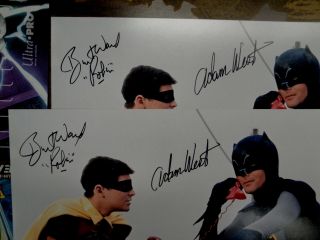 Adam West Burt Ward Signed Autographed 16X20 Photo Batman Robin on Phone JSA 3