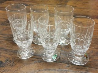 Set Of 6 Waterford Crystal Kylemore Iced Tea Glass
