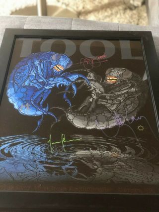 Tool Autographed Poster The Gorge Amphitheater 2017 Framed