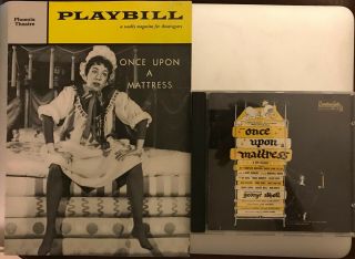 Carol Burnett - Once Upon A Mattress Cd,  Playbill From 1959 Broadway Production