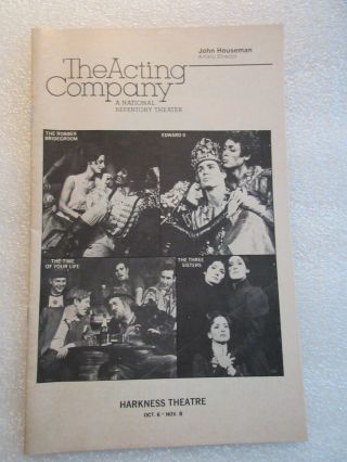 1975 The Acting Company Harkness Theatre John Houseman Edward Ii
