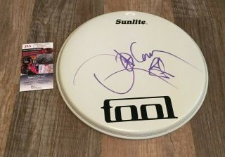 Danny Carey Of Tool Signed Drumhead Jsa Certified