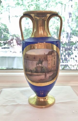 Antique Kpm Berlin Amphora Vase