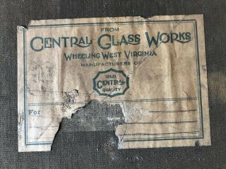 Antique Central Glass Wheeling W.  Va.  1935 - 37 Ledger Of Sales Of Barware 2