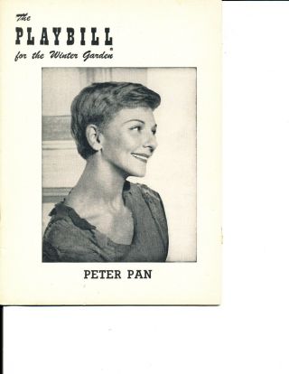 Playbill Mary Martin " Peter Pan " 1955 Nyc