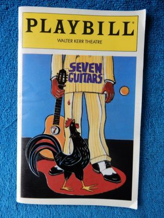 Seven Guitars - Walter Kerr Theatre Playbill - June 1996 - Keith David - Davis