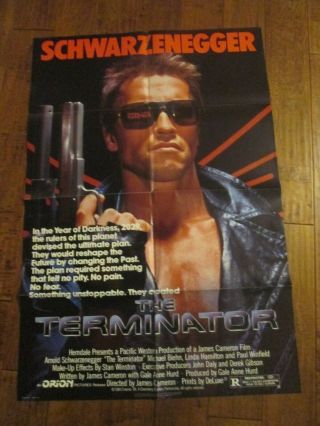 The Terminator - 1984 1sheet Movie Poster - Arnold Schwarzenegger