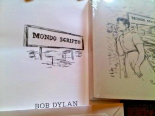 Bob Dylan Mondo Scripto Art Drawings Lyrics Poems Book Rarest With Bag