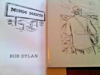BOB DYLAN MONDO SCRIPTO ART DRAWINGS LYRICS POEMS BOOK RAREST WITH BAG 2