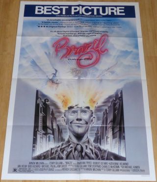 Brazil 1985 1 Sheet Movie Poster Robert Deniro Terry Gilliam