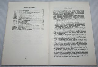 THE ROCKY HORROR SHOW - 1974 BELASCO THEATRE PRODUCTION SCRIPT - 1983 RELEASE 4