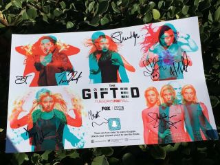 Sdcc Comic Con The Gifted Cast Hand Signed Autograph Promo Poster Marvel Booth