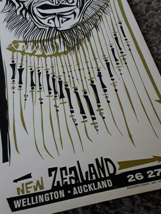 Ames Bros Pearl Jam Wellington Auckland Zealand Poster 1998 4