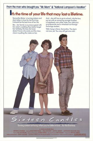 Sixteen Candles 1984 27x41 Orig Movie Poster Fff - 12073 Rolled Molly Ringwald