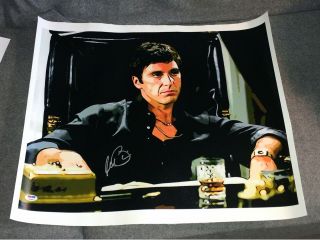 Al Pacino Signed Scarface Canvas Print Photo 24 X 20.  5 - - Tony Montana - Psa Itp
