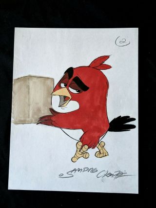 Angry Birds Movie Hand Drawn Sandro Cluezo Signed Concept Art