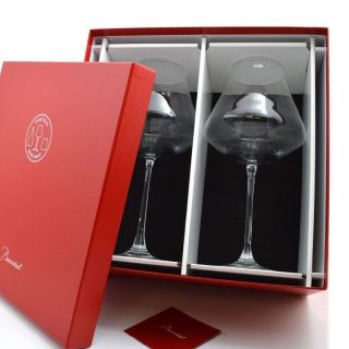 Baccarat Cystal Chateau Baccarat Xl Wine Glass Set Of 2 In Red Box