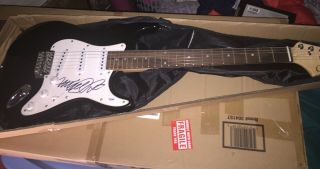 Michael J.  Fox Signed Autographed Electric Guitar PSA/DNA W46474 2